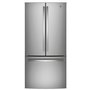 GE 33-Inch, 24.8 Cu. Ft. French 3-Door Refrigerator With Internal Water Dispenser - GNE25JYKFS