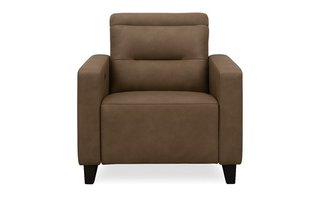 Cleo Leather Power Recliner with Power Headrest by Elran