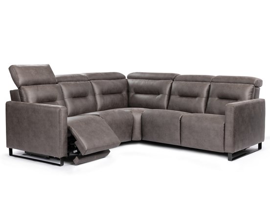 Cleo 5-Pc Fabric Power Reclining Sectional by Elran
