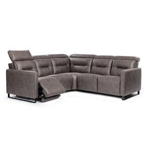 Cleo 5-Pc Fabric Power Reclining Sectional by Elran
