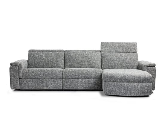 Zoe Fabric Power Reclinign Sofa Chaise by Elran