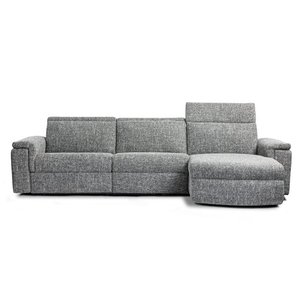 Zoe Fabric Power Reclinign Sofa Chaise by Elran