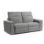 Zoe Fabric Power Reclining Loveseat with Power Headrest by Elran