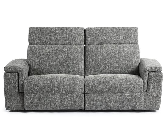 Zoe Fabric Power Reclining Loveseat with Power Headrest by Elran