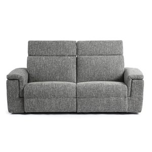 Zoe Fabric Power Reclining Loveseat with Power Headrest by Elran