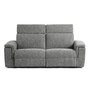 Zoe Fabric Power Reclining Loveseat with Power Headrest by Elran