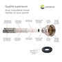 Washing Machine Connector Hose Kit – 2x Braided Stainless Steel 5 feet