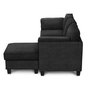 Eva Fabric Sofa Lounger by Monarch