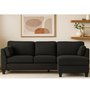 Eva Fabric Sofa Lounger by Monarch