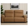 Fabrice Leather Power Reclining Condo Sofa with Power Headrest by Elran