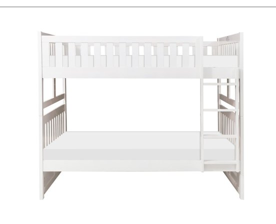 Double/Double Bunk Bed White - B2053FFW-1