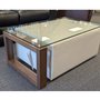 Table de centre en noyer