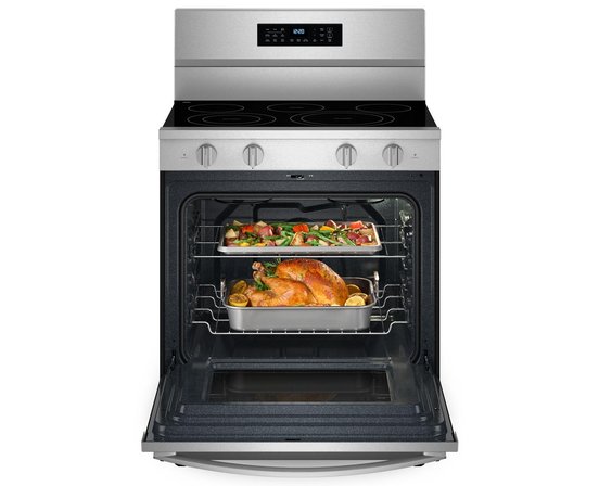 Whirlpool 30-Inch Freestanding Electric Range With Air Cooking Technology - YWFES7030SZ