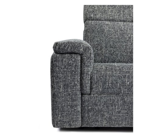 Zoe Fabric Power Reclinign Sofa Chaise by Elran
