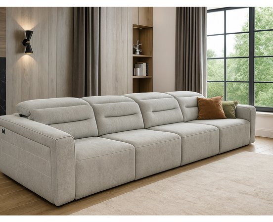 Stationary 4-seat Lugo 3-in-1 sofa from Mobilier Azur