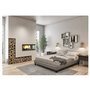 Ulphostered Platform Bed King Size 60 in. by Beaudoin