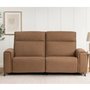 Fabrice Leather Power Reclining Loveseat with Power Headrest by Elran