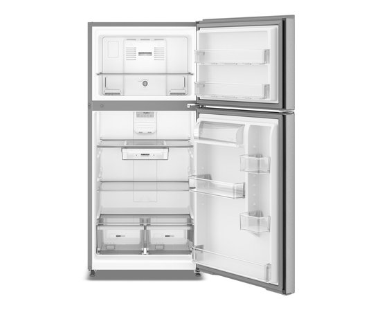Whirlpool 29.5-Inch, 19 Cu. Ft. Top Freezer Refrigerator With Total Coverage Cooling - WRTX5419SZ
