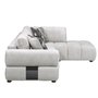 Fabric Sectionnal Sofa with corner chair on the right by Deco-Style