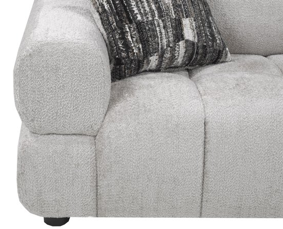 Fabric Sectionnal Sofa with corner chair on the right by Deco-Style