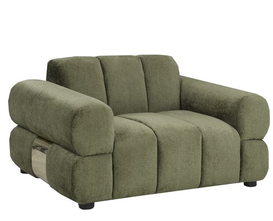 Fabric Stationnary Seat And A Half Chair by Deco-Style
