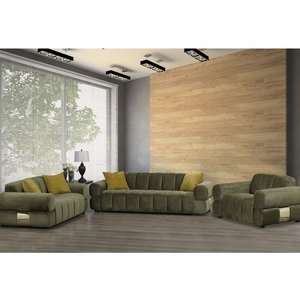 Fabric Stationnary Seat And A Half Chair by Deco-Style