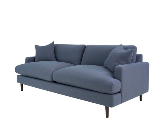 Martha Fixed sofa in indigo blue fabric