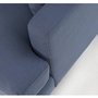 Martha Fixed sofa in indigo blue fabric
