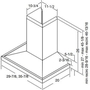 Broan 36-Inch Pyramid Chimney Hood - EWS1366SS