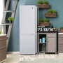 Danby 24-Inch, 10.3 Cu.Ft. Freestanding Bottom Freezer Refrigerator With Led Lighting - DBMF100B1WDB