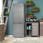Danby 24-Inch, 10.3 Cu.Ft. Freestanding Bottom Freezer Refrigerator With Led Lighting - DBMF100B1SLDB