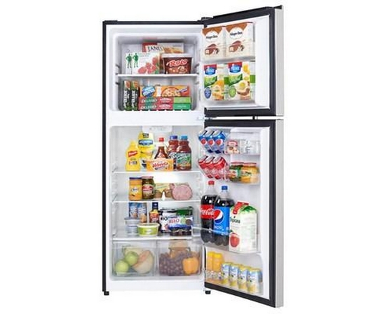 Danby 23.44-Inch, 11.6 Cu. Ft. Freestanding Top Freezer Refrigerator - DFF116B2SSDBR