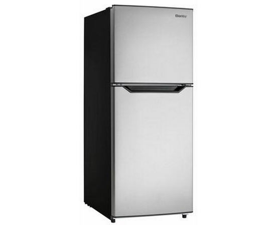 Danby 23.44-Inch, 11.6 Cu. Ft. Freestanding Top Freezer Refrigerator - DFF116B2SSDBR