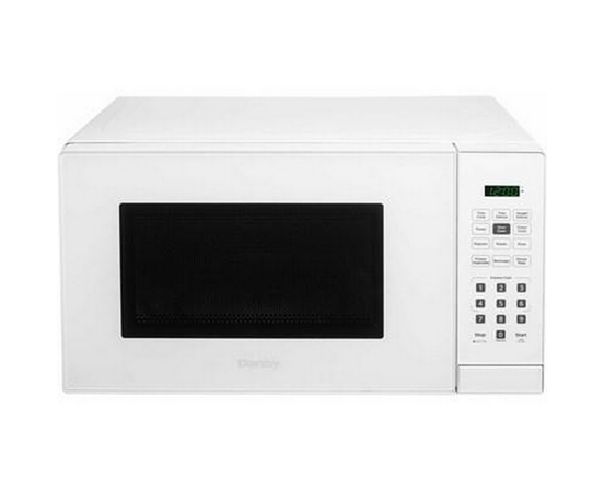 Danby 20-Inch, 1.1 Cu.T. Countertop Microwave Oven With 6 Convenient Auto Cook Options - DBMW1121BWW
