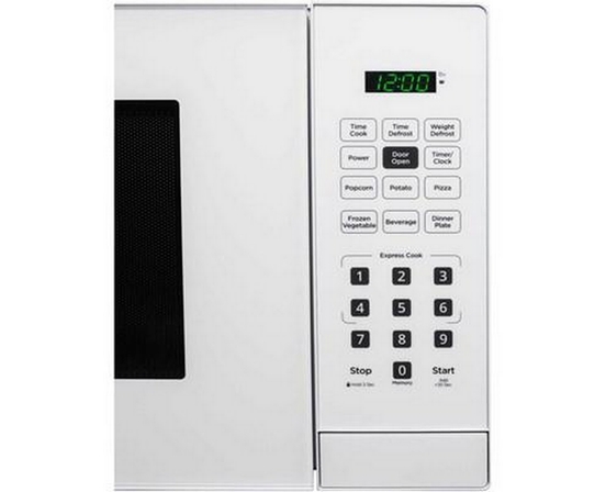 Danby 20-Inch, 1.1 Cu.T. Countertop Microwave Oven With 6 Convenient Auto Cook Options - DBMW1121BWW