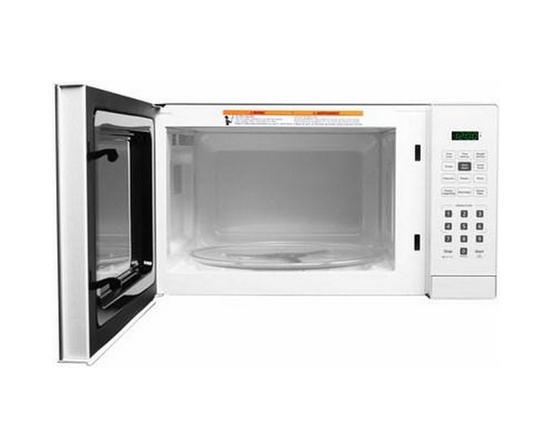 Danby 20-Inch, 1.1 Cu.T. Countertop Microwave Oven With 6 Convenient Auto Cook Options - DBMW1121BWW