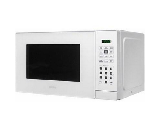 Danby 20-Inch, 1.1 Cu.T. Countertop Microwave Oven With 6 Convenient Auto Cook Options - DBMW1121BWW