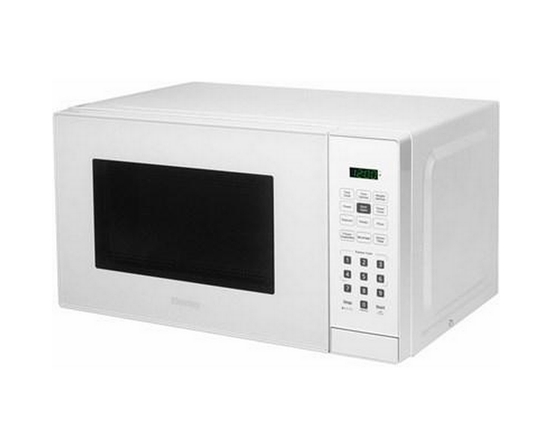 Danby 20-Inch, 1.1 Cu.T. Countertop Microwave Oven With 6 Convenient Auto Cook Options - DBMW1121BWW