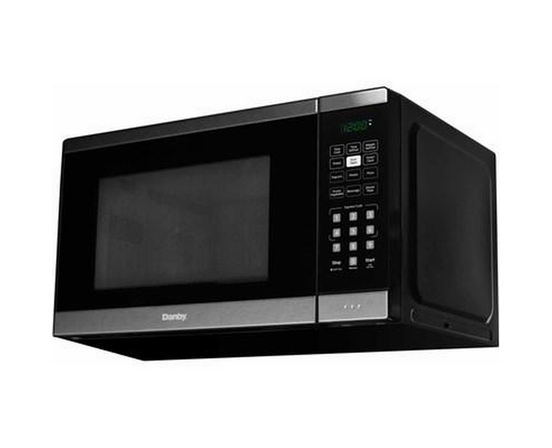 Danby 17-Inch, 1.1 Cu.Ft. Countertop Microwave Oven With 6 Convenient Auto Cook Options - DBMW1126BBS