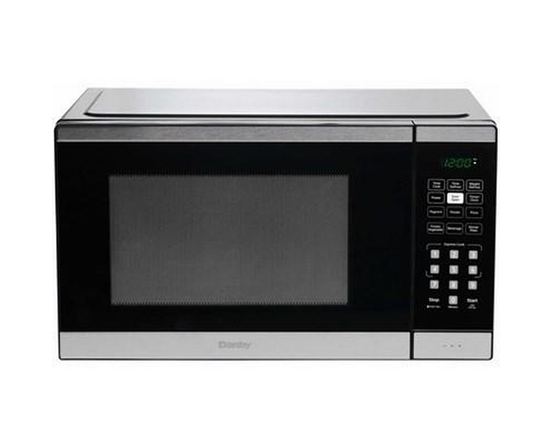 Danby 17-Inch, 1.1 Cu.Ft. Countertop Microwave Oven With 6 Convenient Auto Cook Options - DBMW1126BBS