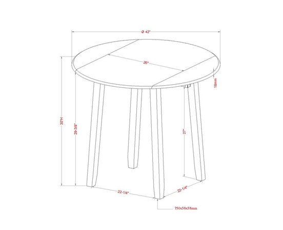 Conrad dining table by Worldwide