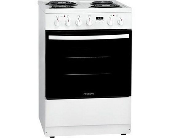 Frigidaire 24-Inch Freestanding Electric Range With Convection Technology - FCFC241CAW