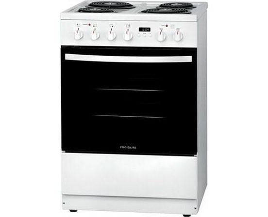 Frigidaire 24-Inch Freestanding Electric Range With Convection Technology - FCFC241CAW