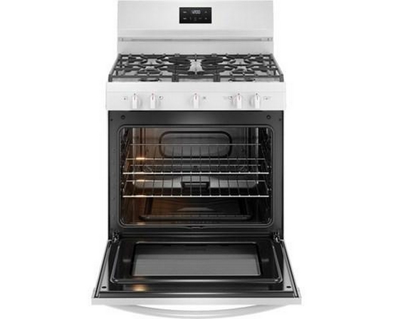 Frigidaire 30-Inch Freestanding Gas Range With 5 Burners - FCRG3052BW