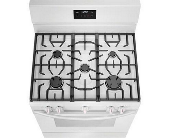 Frigidaire 30-Inch Freestanding Gas Range With 5 Burners - FCRG3052BW