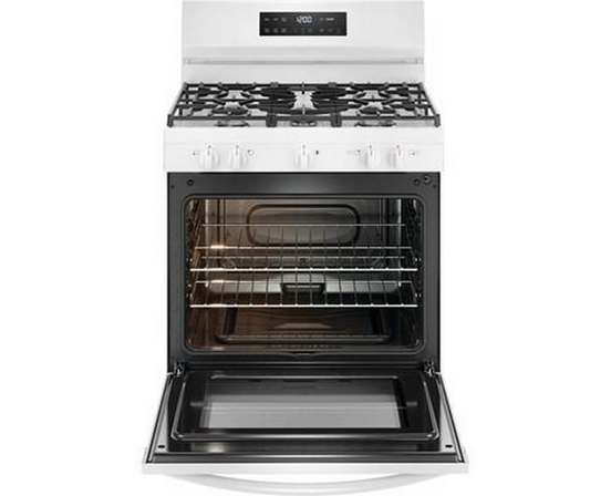 Frigidaire 30-Inch Freestanding Gas Range With Even Baking Technology - FCRG3062AW