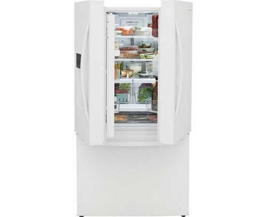 Frigidaire 36-Inch, 27.8 Cu. Ft. French 3-Door Refrigerator With Dispenser - FRFS2823AW