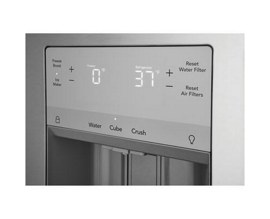 Frigidaire 36-Inch, 27.8 Cu. Ft. French 3-Door Refrigerator With Dispenser - FRFS2823AS