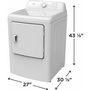 Frigidaire 7 Cu. Ft. Electric Dryer - FLVE700CAW
