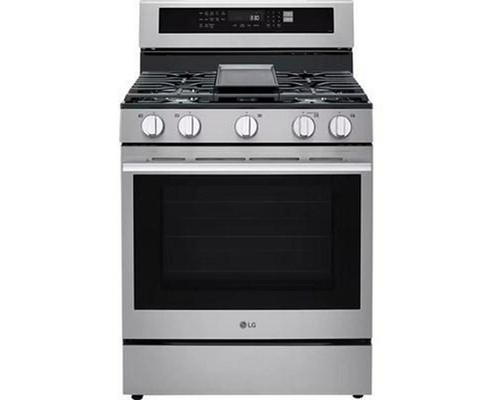 LG 30-Inch Smart Gas Range With Air Fry - LRGN6325X